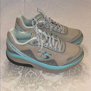 Gravity Defyer GDEFY Mighty Walk Women's 8 Walking Shoes Gray Blue
